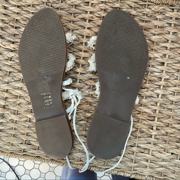 EUC SCHUTZ LACE UP JOLINA SANDALS SZ 8.5 - Picture 6 of 6